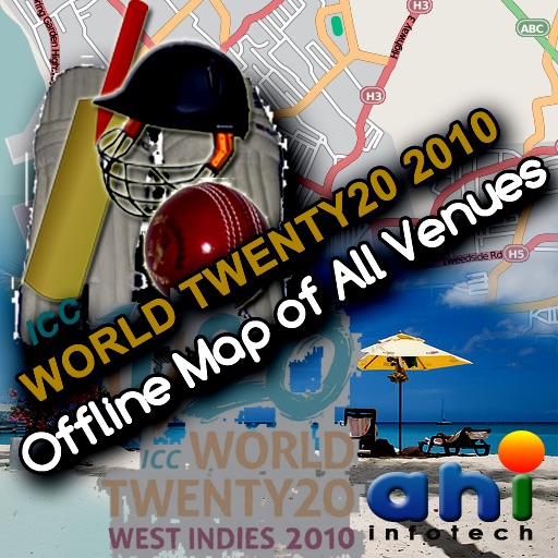 ICC World T20 2010 - Offline Map of All Venues