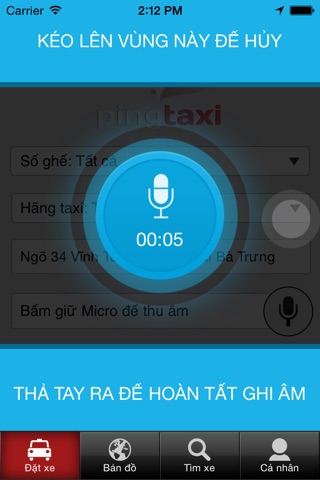 Pingtaxi Client screenshot 2