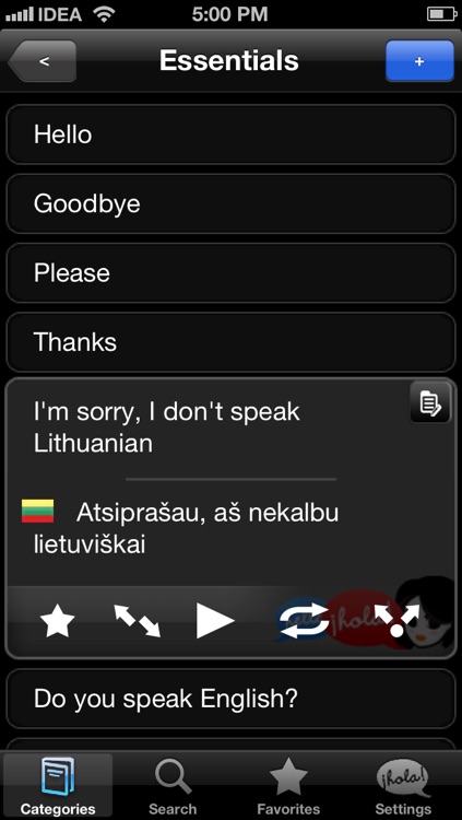 Lingopal Lithuanian LITE - talking phrasebook