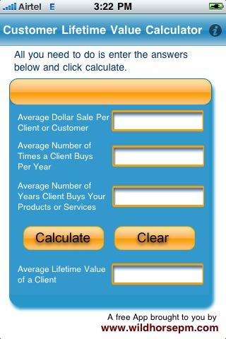 Customer Life Time Value Calculator screenshot 2