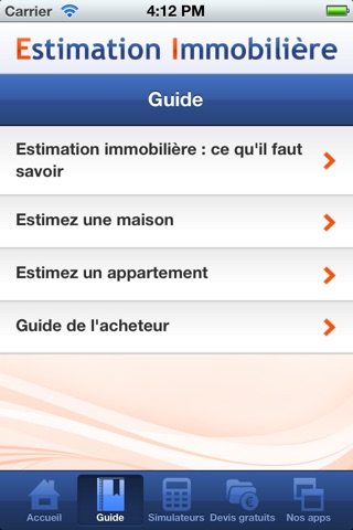 Estimation immobilière screenshot 2