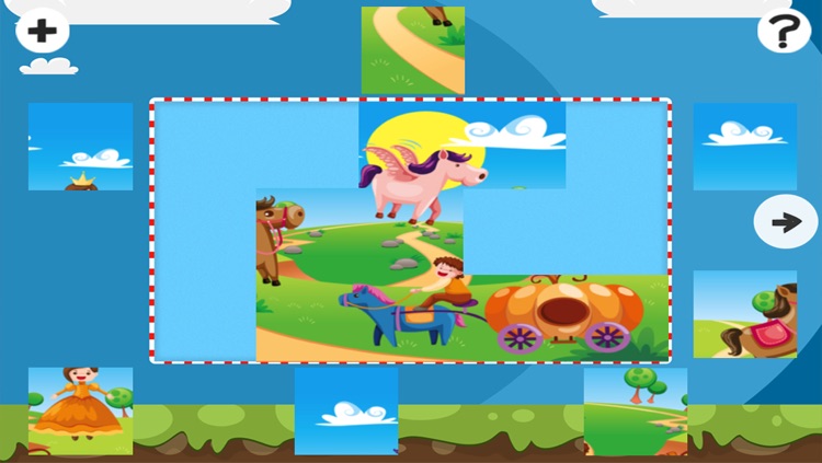 Puzzle The Fairy Tale World With Horses! Free Kids Learning Game For Logical Thinking with Fun&Joy