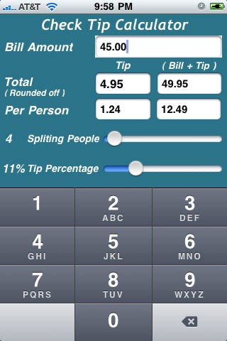 Check Tip Calculator screenshot 2