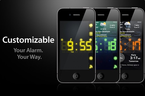 Alarm Clock Rebel - Weather, iPod Music, News, Calendar, World Clocks, Sleep Sound screenshot 2