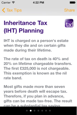 TAD Tax App screenshot 2