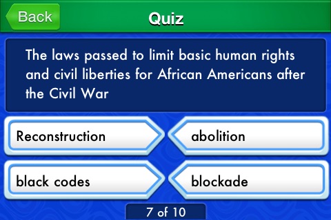 American History myFlashcard Maker, ES Edition screenshot 4