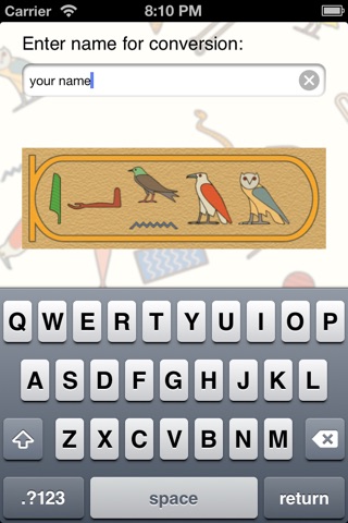 Hieroglyphic Name screenshot 2