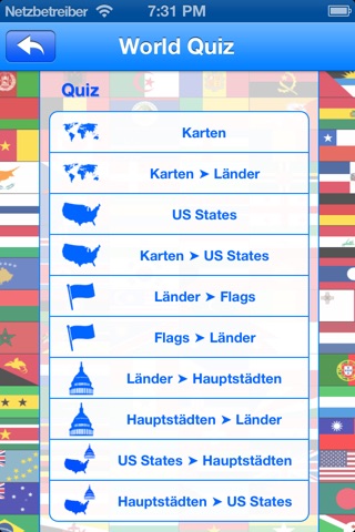 World Quiz: Countries, Flags, Capitals screenshot 3