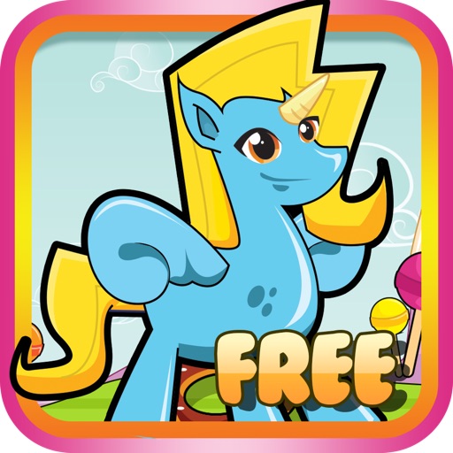 Little Unicorns in Candy land - My Fun Jumping & Flying Girly Game Icon