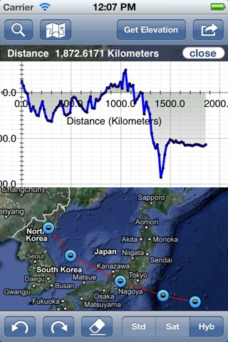 Geo Elevation: Map Elevation Chart Creator screenshot 3