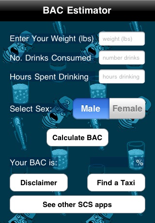 Blood Alcohol Content Calculator screenshot 2