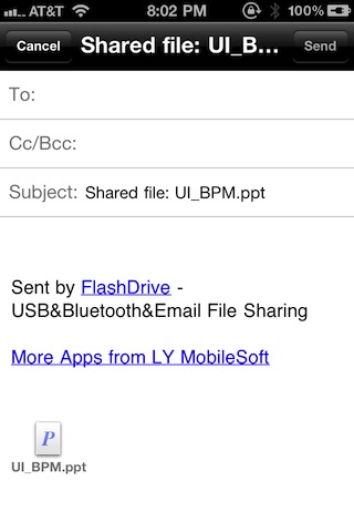 FlashDrive - USB&Bluetooth&Email File Sharing screenshot-3