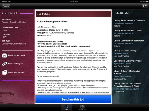 GovJobs for iPad screenshot 2