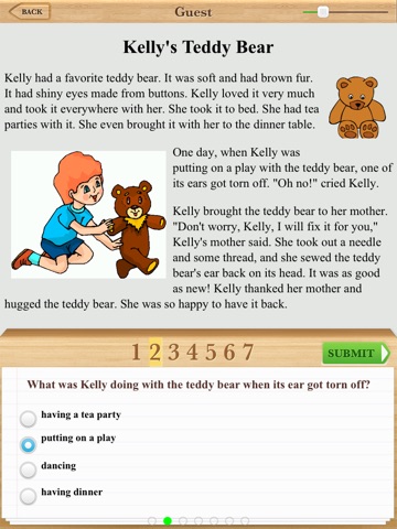 Second Grade Reading Comprehension Fiction Free screenshot 2