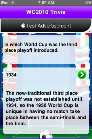 WC2010 Trivia Mine Pro screenshot 3