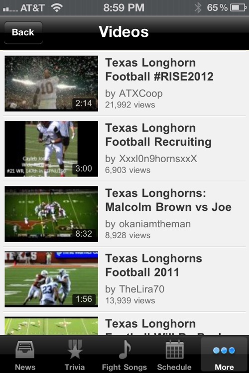 Texas Longhorns Football Trivia and More screenshot-4