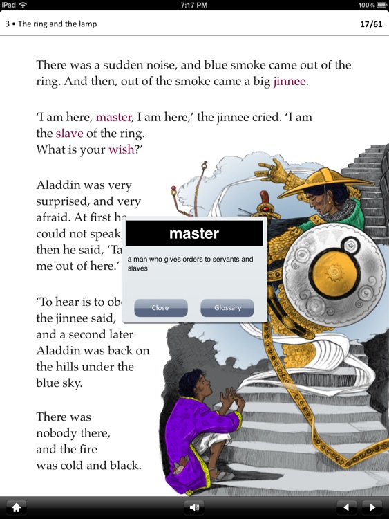 Aladdin and the Enchanted Lamp: Oxford Bookworms Stage 1 Reader (iPad)