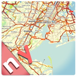 New York offline road map, guide & hotels (FREE edition)