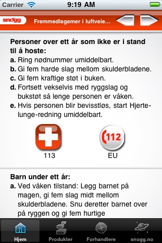 Snøgg - Førstehjelpsviseren screenshot 3
