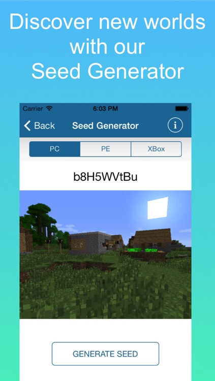 Seeds: Minecraft Edition