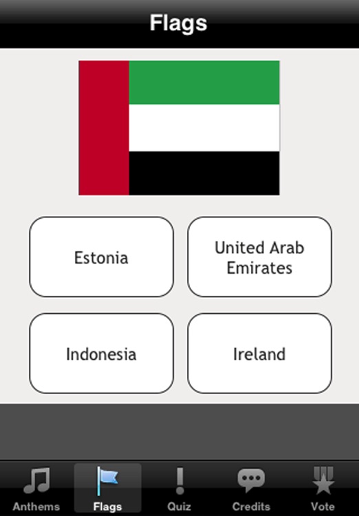 World National Anthems, Flags and Quiz