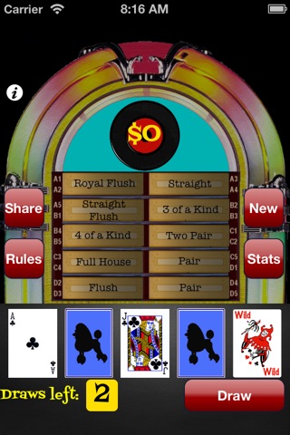 Jukebox Poker screenshot 2