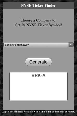 NYSE Ticker Finder