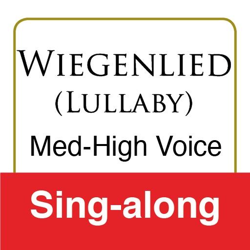 Wiegenlied ''Lullaby'', Brahms (Medium-High Voice & Piano - Sing-Along)