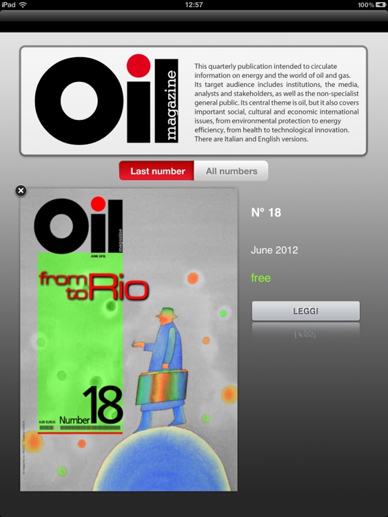 Oil magazine