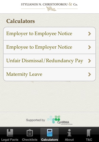 The Cyprus Employment Law Tool screenshot 3