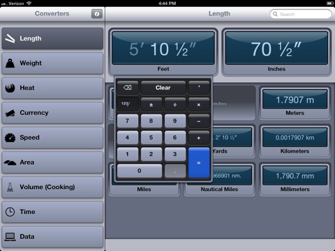 Converter for iPad (units and currencies) screenshot 4