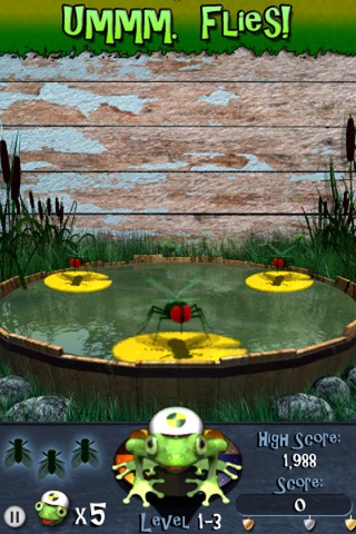 Slyde the Frog™ - the Free Feverish Froggy Flying Fun Fest Game! Screenshot 1