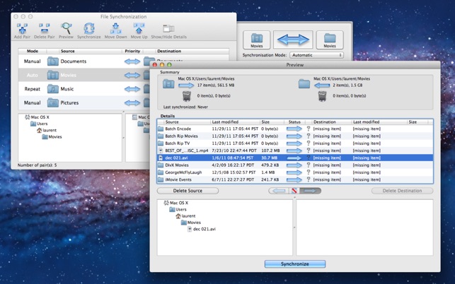 file synchronization mac