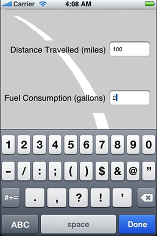 Miles Per Gallon Calculator screenshot 3