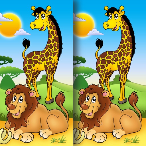 Africa & Adventure Spot the Difference for Kids and Toddlers