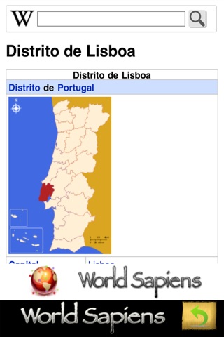 Autonomous Regions and Districts of Portugal - Free - World Sapiens screenshot 3
