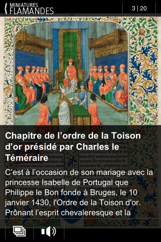 Miniatures flamandes de la cour de Bourgogne pour iPhone screenshot 3