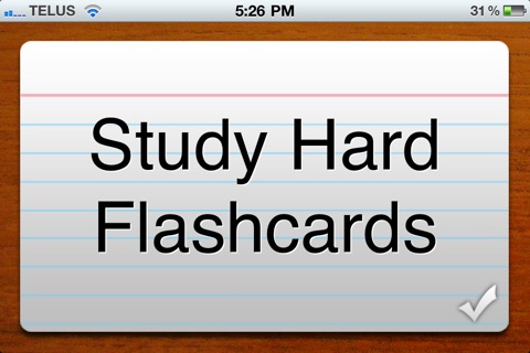 Study Hard Flashcards Lite screenshot 2