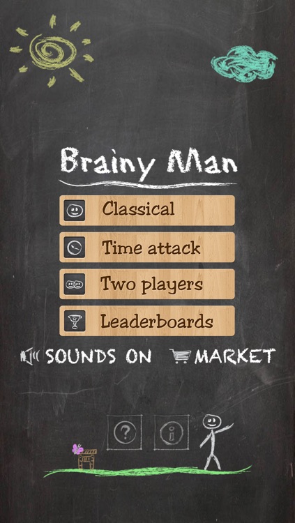 Brainy Man Hangman Crossword Game