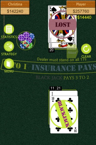 Real Blackjack Game screenshot 3