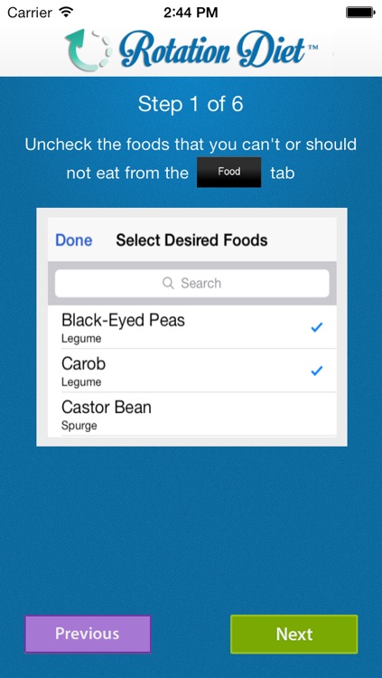 Rotation Diet Assistant