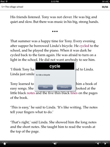 The Piano: Oxford Bookworms Stage 2 Reader (for iPad) screenshot 3
