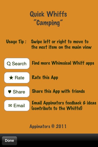Quick Whiffs - Camping screenshot 4