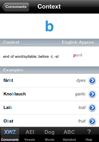 Decoder GERMAN Pronunciation Guide screenshot 3