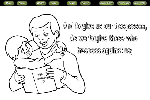 Bible Coloring Stories Lords Prayer screenshot-3