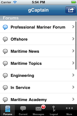 gCaptain Forum screenshot 2