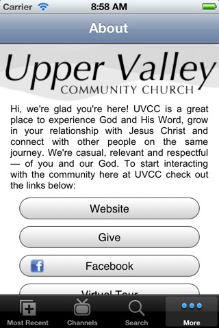 Upper Valley Community Church screenshot 4