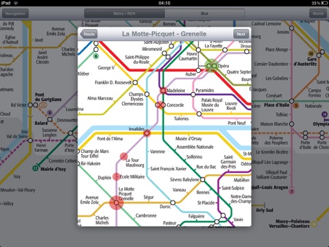 Paris Metro for iPad screenshot 3