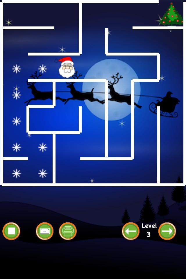 Xmas Tree Maze (santa vs the snowman) screenshot 3