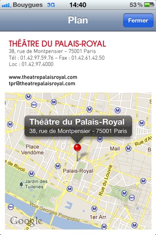 Théâtre du Palais-Royal screenshot 2